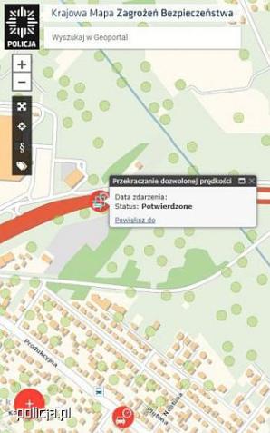 Pirat drogowy zatrzymany w związku ze zgłoszeniami na Krajowej Mapie Zagrożeń Bezpieczeństwa